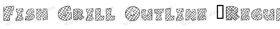 Fish Grill Outline [Regular] by 7NTypes字体转换
